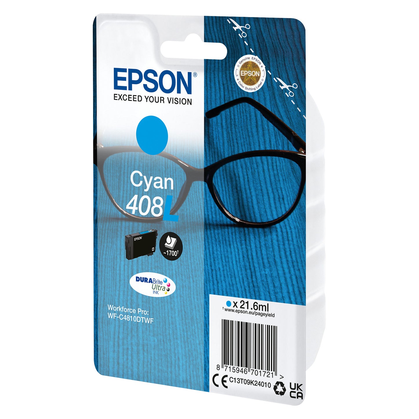 Epson Tinte 408L C13T09K24010 Cyan