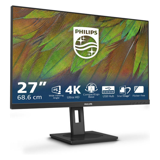 68,6cm/27" (3840x2160) Philips 27B1N3800 16:9 4K UHD IPS 4ms 60Hz 2xHDMI DP USB Speaker Pivot Black