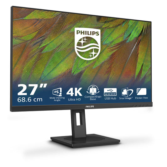 68,6cm/27" (3840x2160) Philips 27B1N3800 16:9 4K UHD IPS 4ms 60Hz 2xHDMI DP USB Speaker Pivot Black