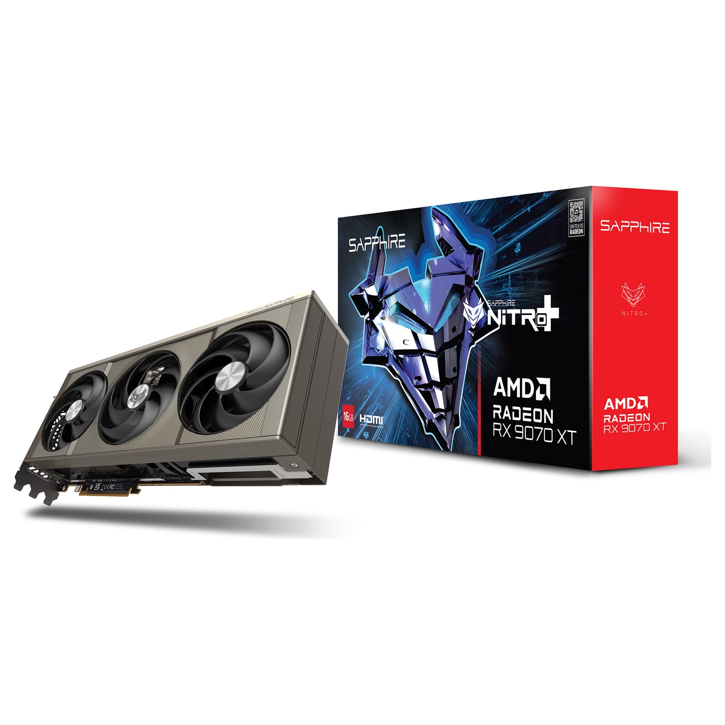 RX 9070 XT 16GB Sapphire NITRO + Radeon OC GDDR6 3 Fan