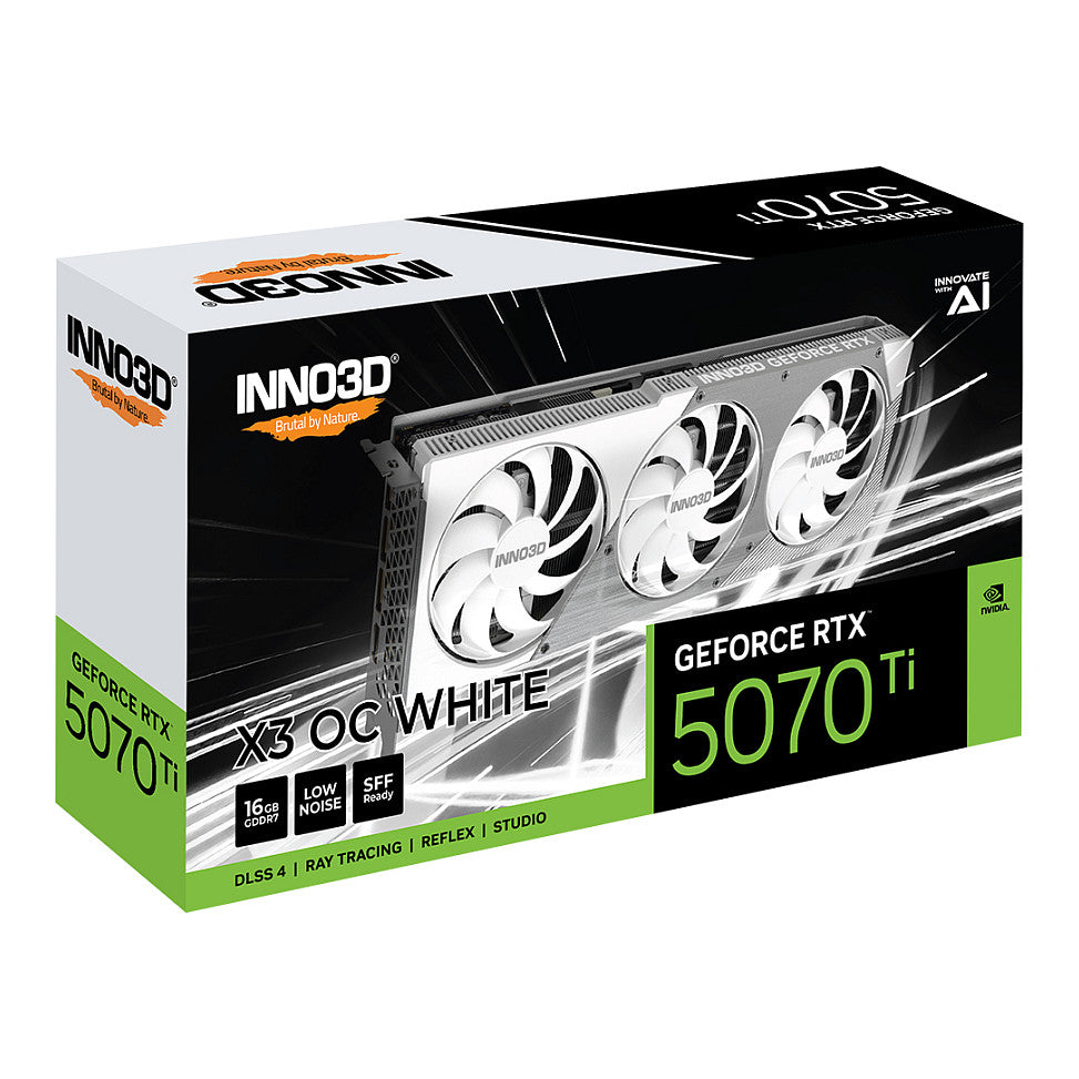 RTX 5070 Ti 16GB Inno3D X3 OC GDDR7 3Fan white