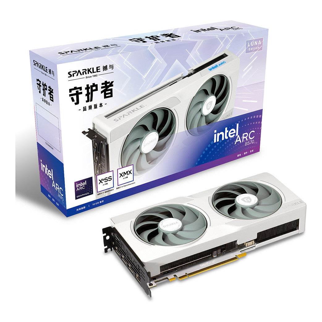 B570 10GB Sparkle Intel Arc Guardian Luna OC GDDR6 white