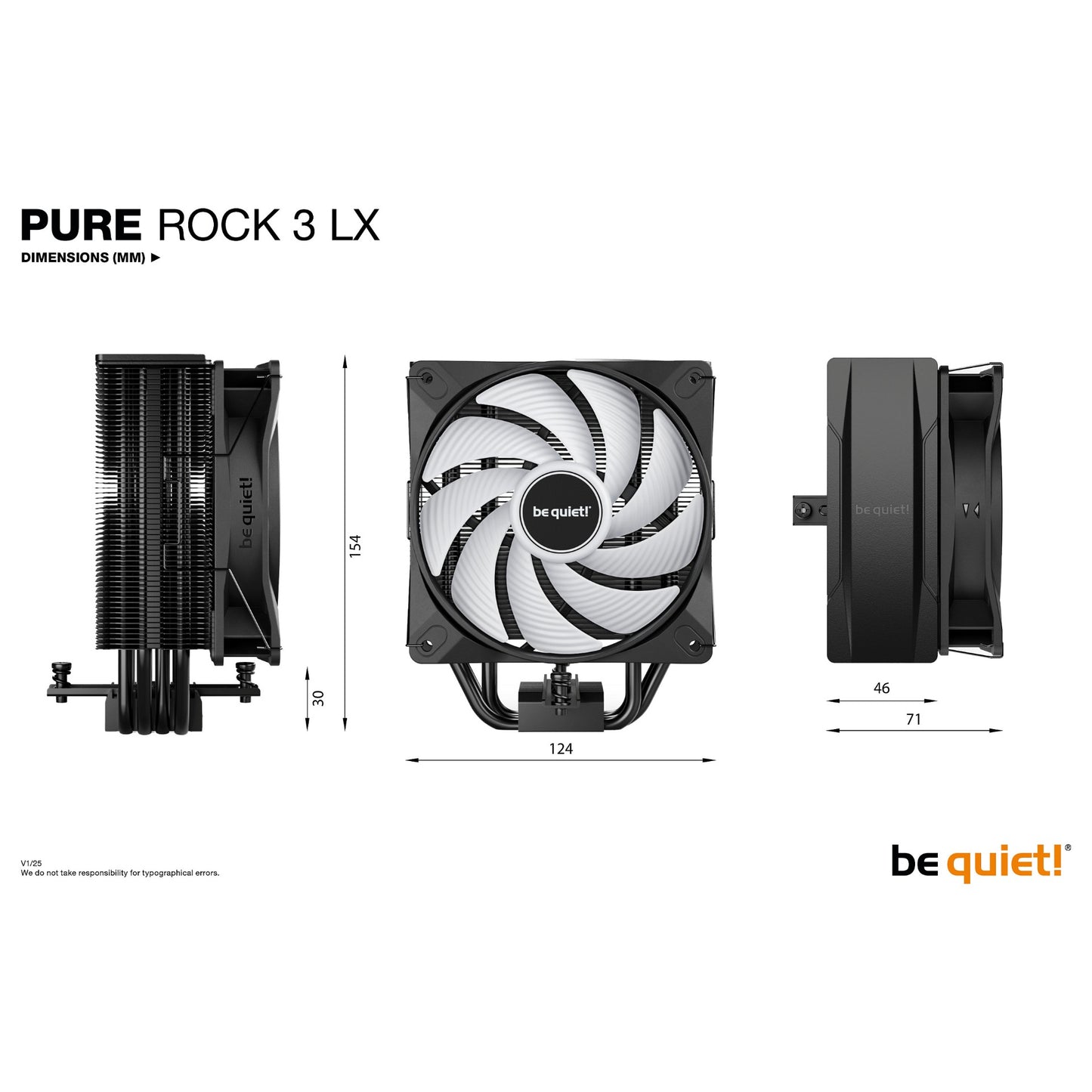 K Cooler be quiet! PURE ROCK 3 LX