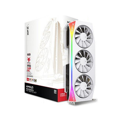 RX 9070 XT 16GB XFX Mercury Magnetic Air RGB OC GDDR6 3 Fan white