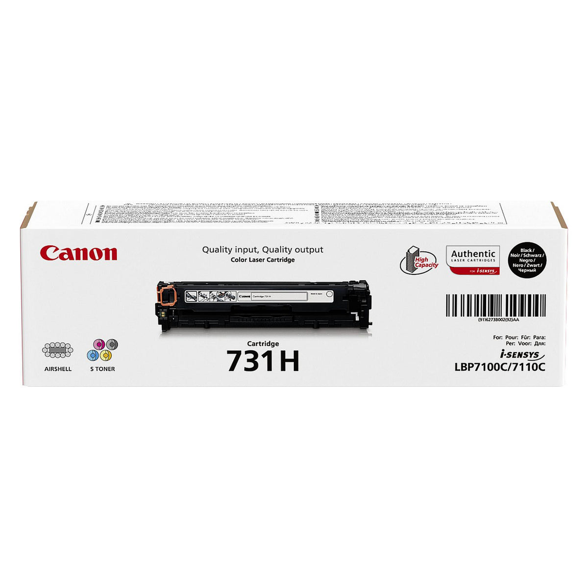 Canon Toner 731H 6273B002 Schwarz bis zu 2.400 Seiten