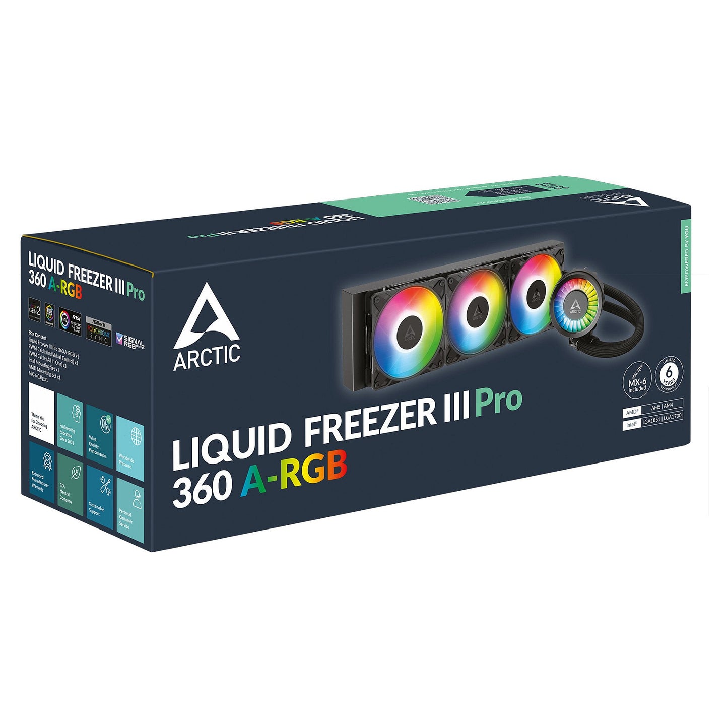 K Cooler Wasserkühlung Arctic Liquid Freezer III Pro 360 A-RGB Black