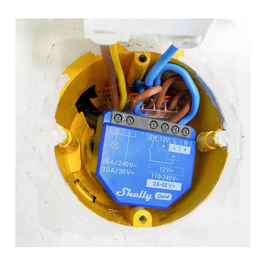 · Unterputz · 1 Gen4 · Relais · max 16A · 1 Kanal · WLAN · Matter · Zigbee · Bluetooth