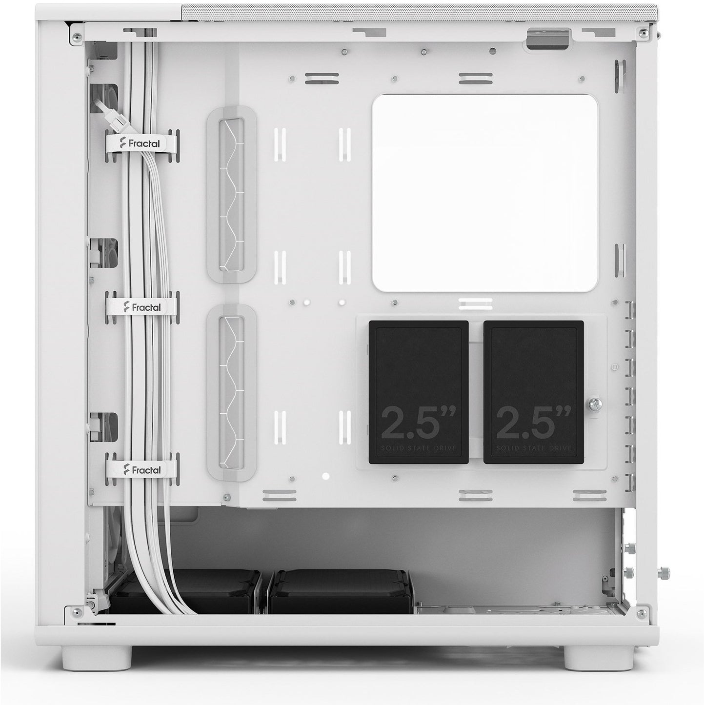 Midi Fractal Epoch White TG Clear tint