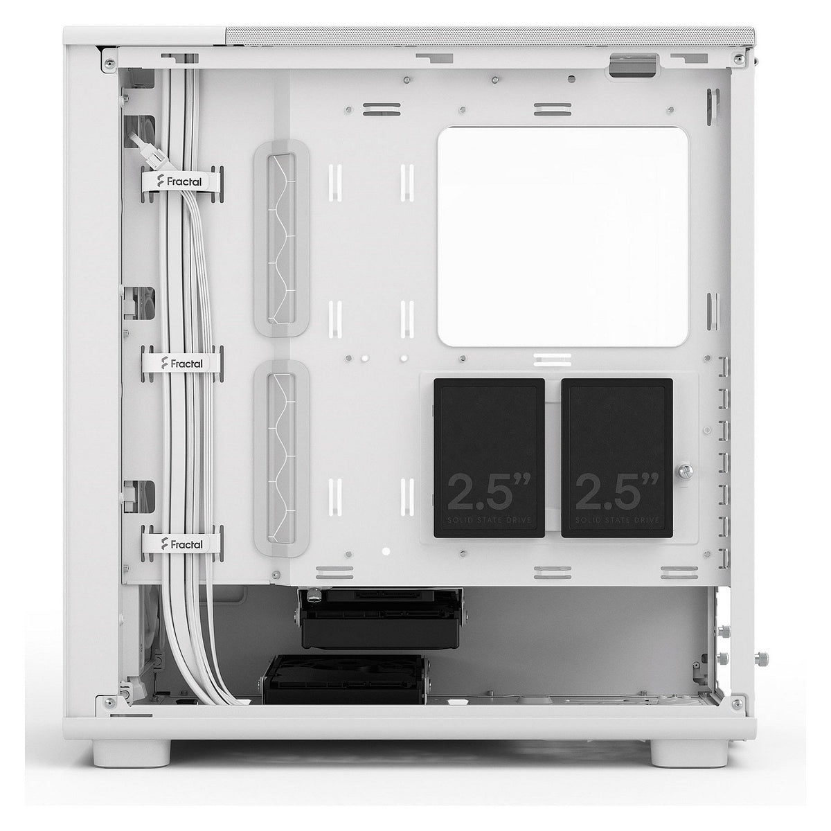Midi Fractal Epoch White TG Clear tint