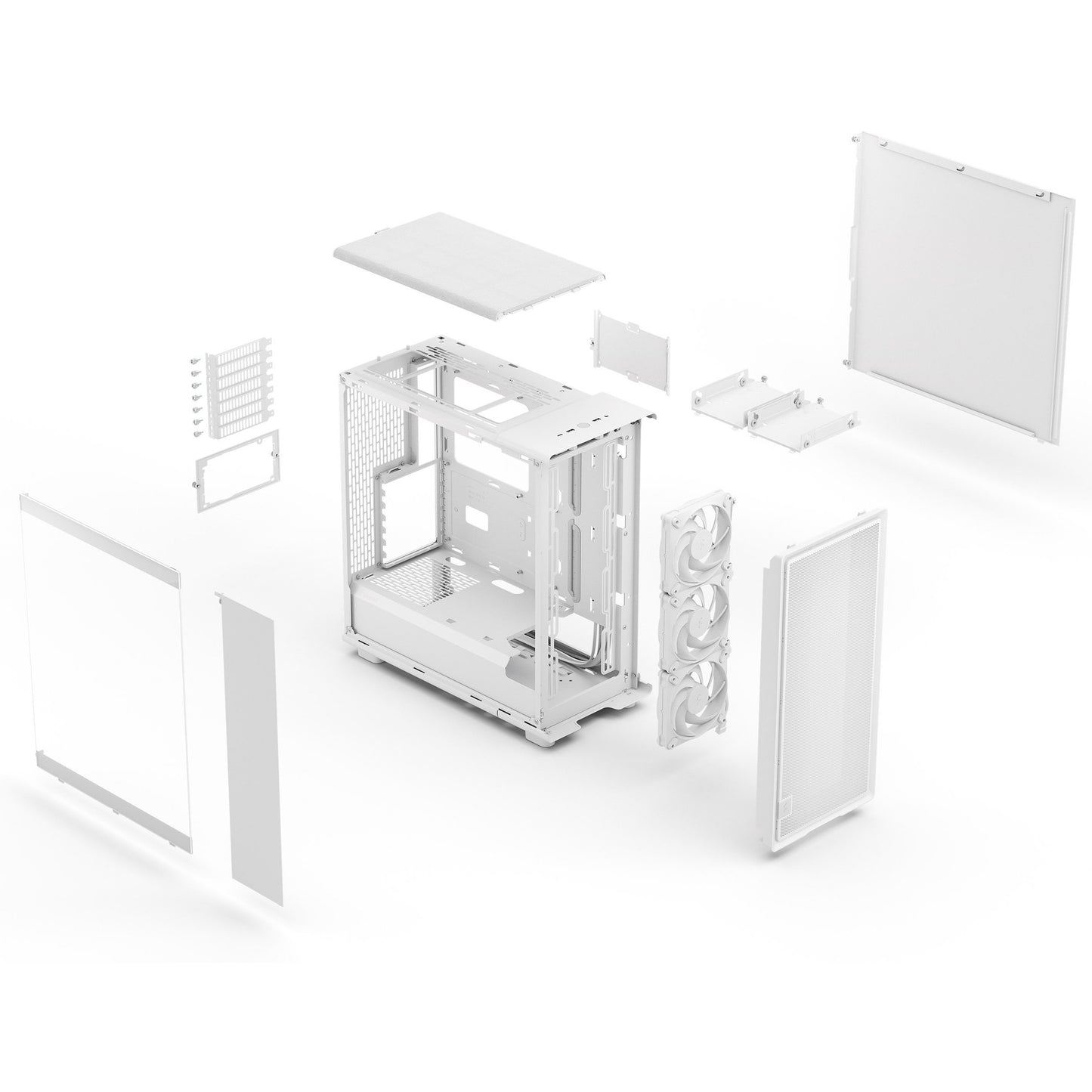 Midi Fractal Epoch White TG Clear tint
