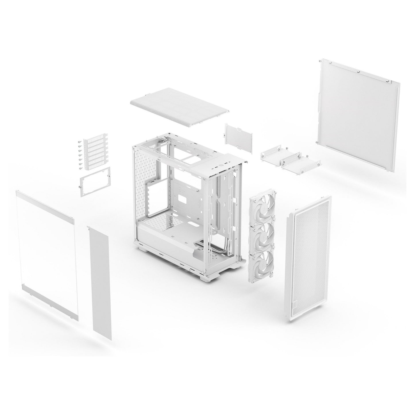 Midi Fractal Epoch White TG Clear tint