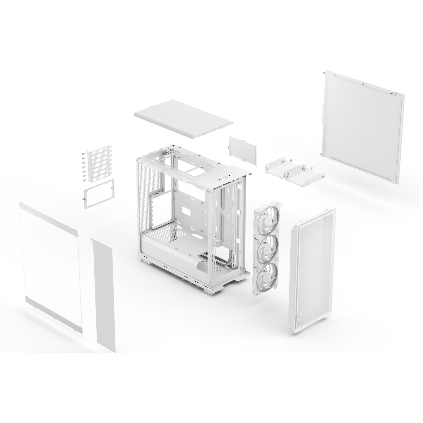 Midi Fractal Epoch White TG RGB Clear tint