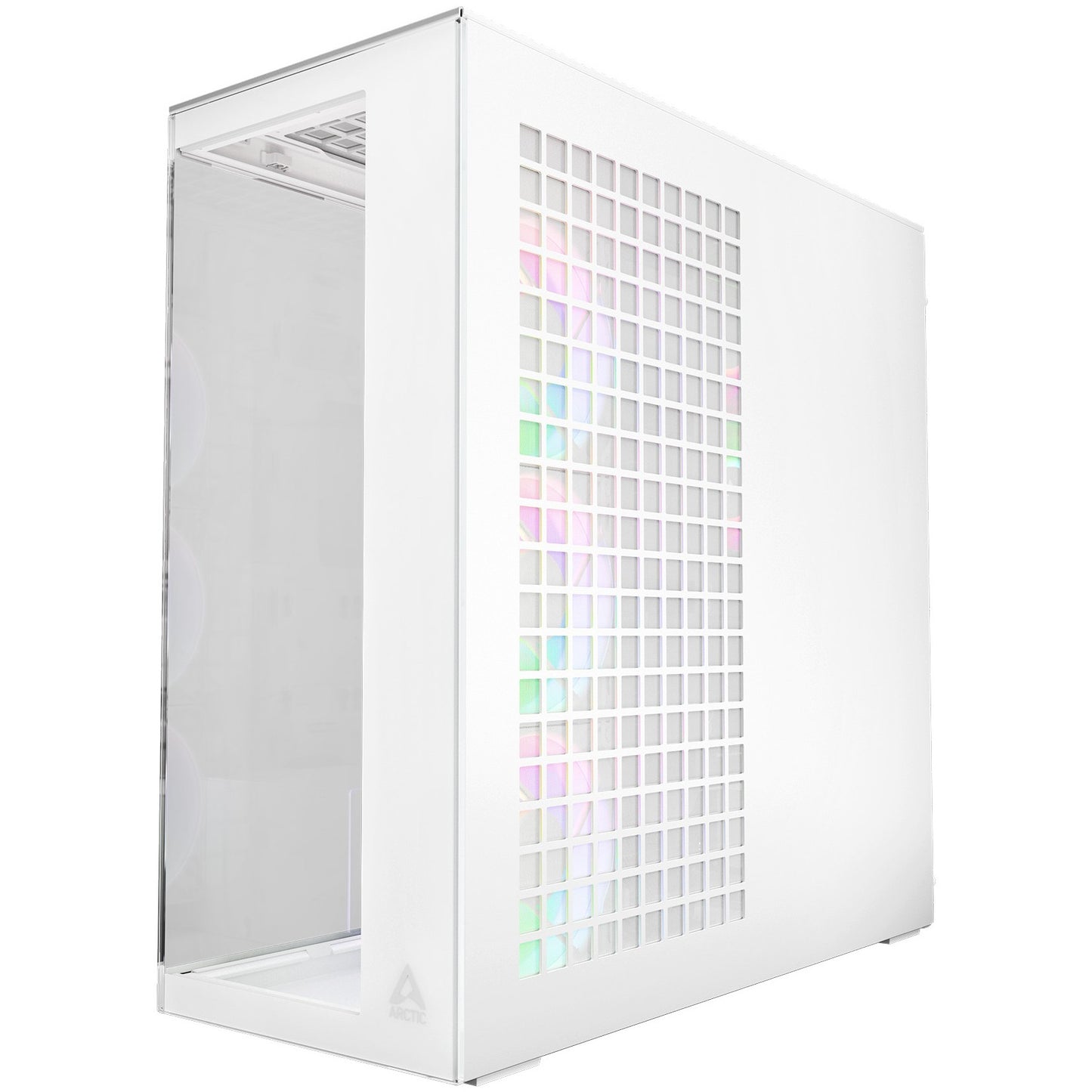 Arctic Xtender (White) transparent window w/o GPU vertical mount