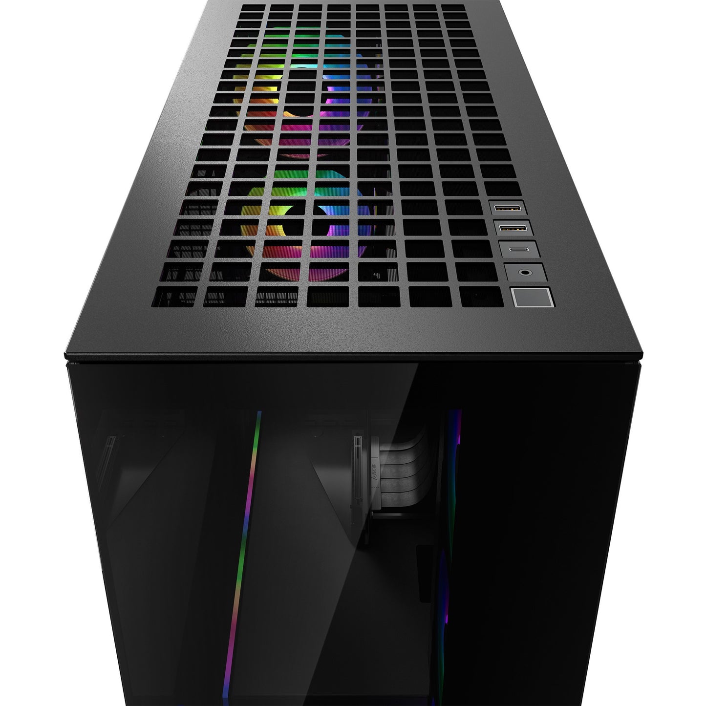 Arctic Xtender (Black) black window with GPU vertical mount