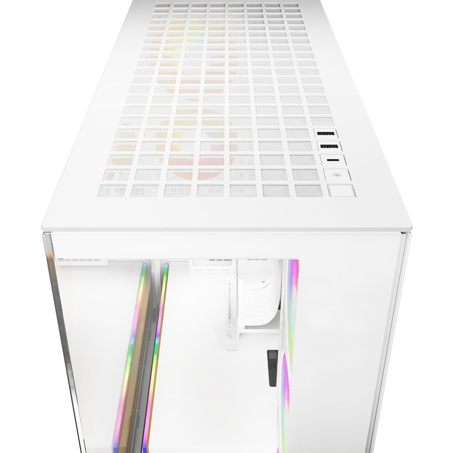 Arctic Xtender (White) transparent window with GPU vertical mount