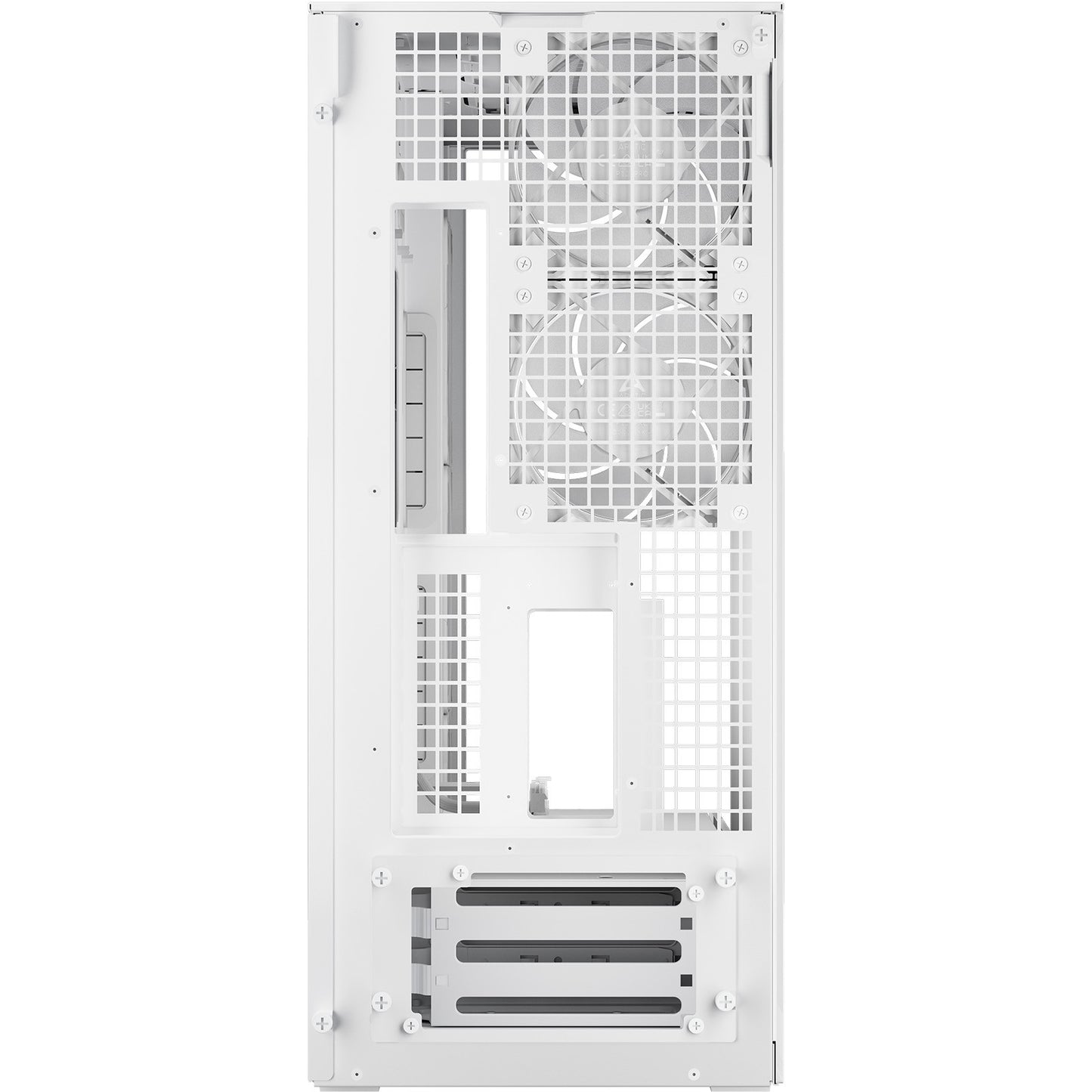 Arctic Xtender (White) transparent window with GPU vertical mount