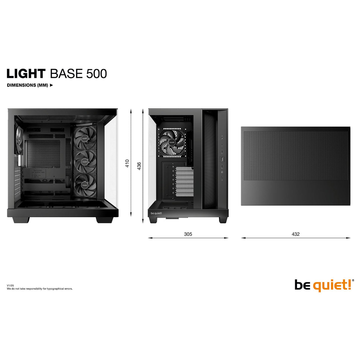Midi be quiet! Light Base 500