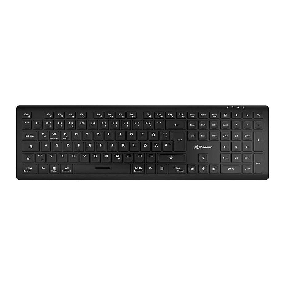 Sharkoon OfficePal K30W DE Layout Rubberdome black