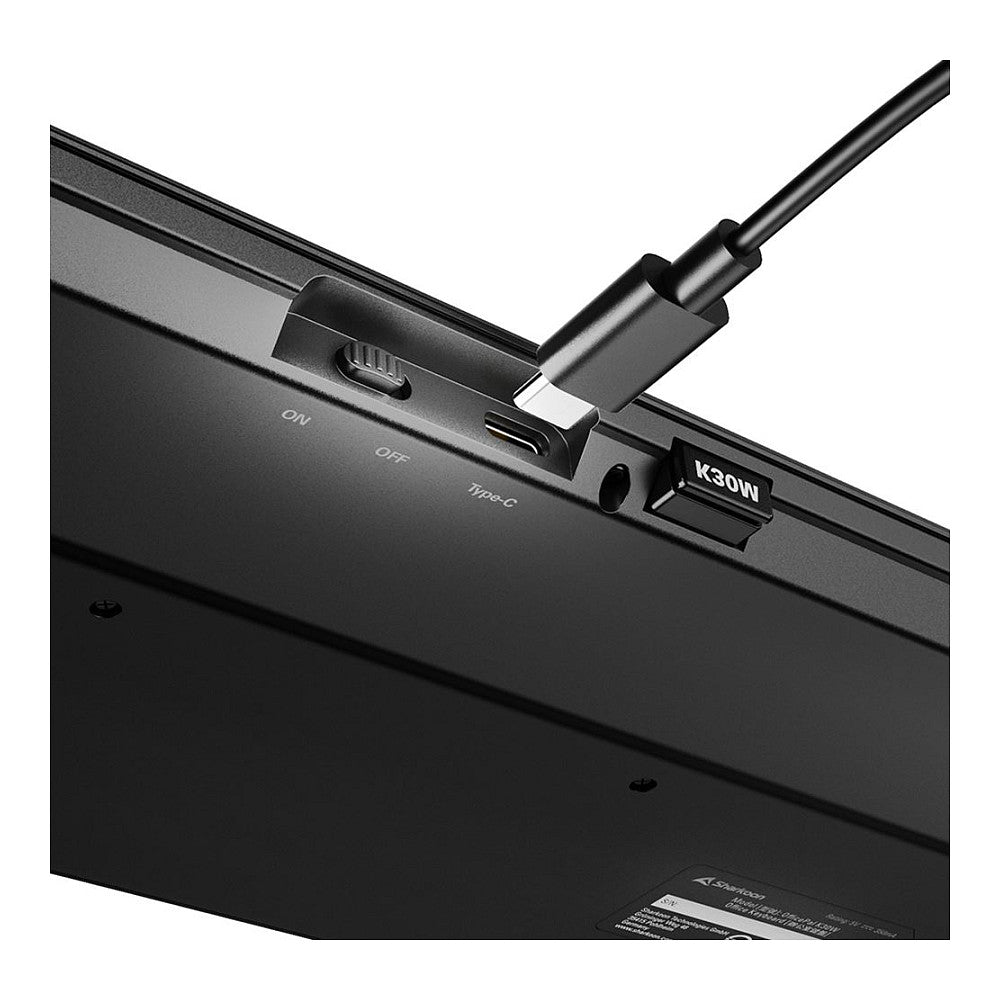 Sharkoon OfficePal K30W DE Layout Rubberdome black