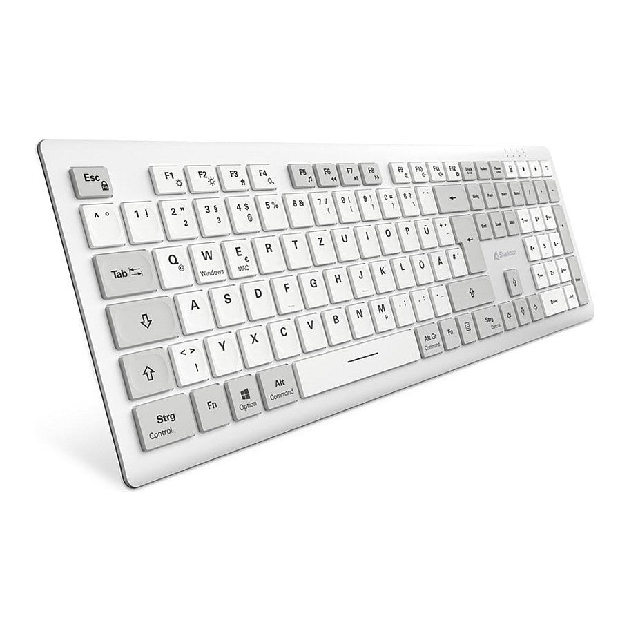 Sharkoon OfficePal K30W DE Layout Rubberdome weiß