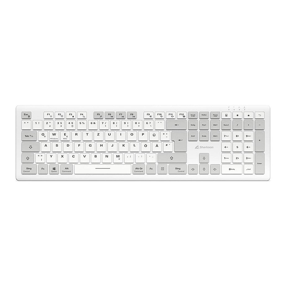 Sharkoon OfficePal K30W DE Layout Rubberdome weiß