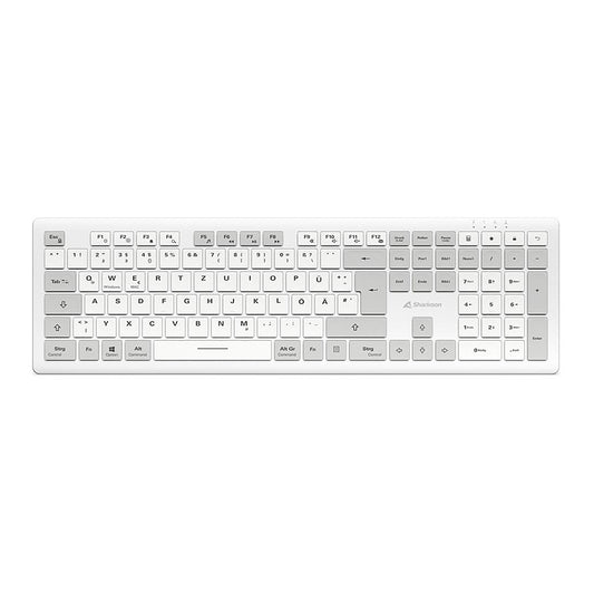 Sharkoon OfficePal K30W DE Layout Rubberdome weiß
