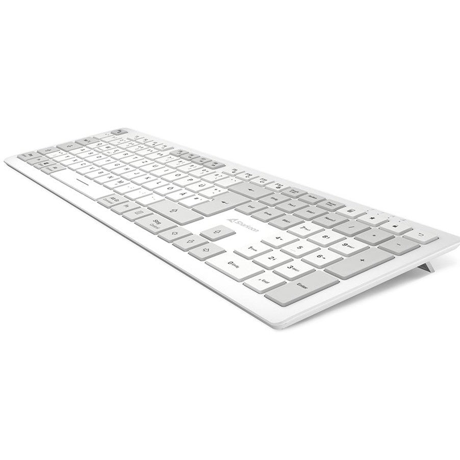 Sharkoon OfficePal K30W DE Layout Rubberdome weiß