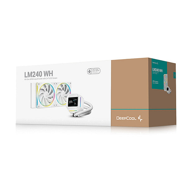 K Cooler Wasserkühlung Deepcool LM240 White