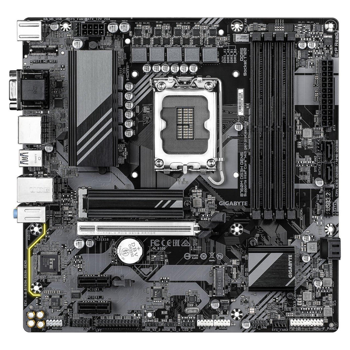 1700 Gigabyte B760M DS3H Gen5 ATX