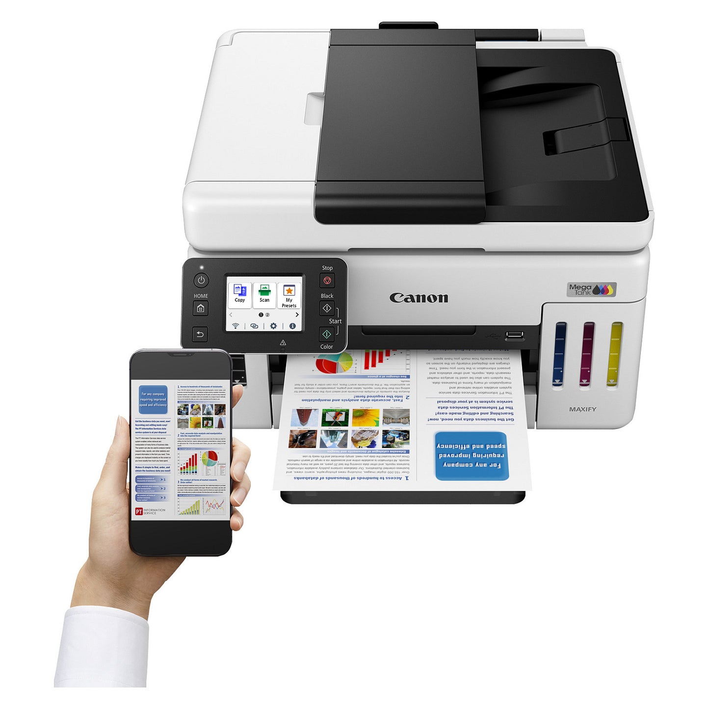 T Canon MAXIFY GX6150 MegaTank - Multifunktionsdrucker - Farbe - Tintenstrahl 3in1