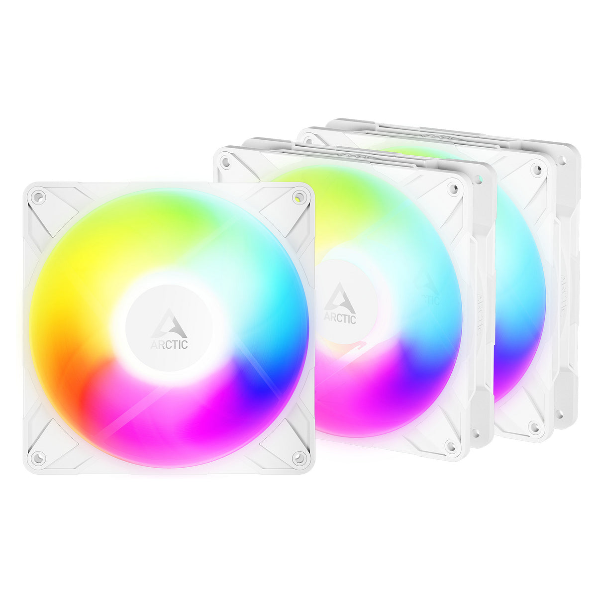 ARCTIC P14 Pro Reverse PWM Lüfter A-RGB 3 Pack White
