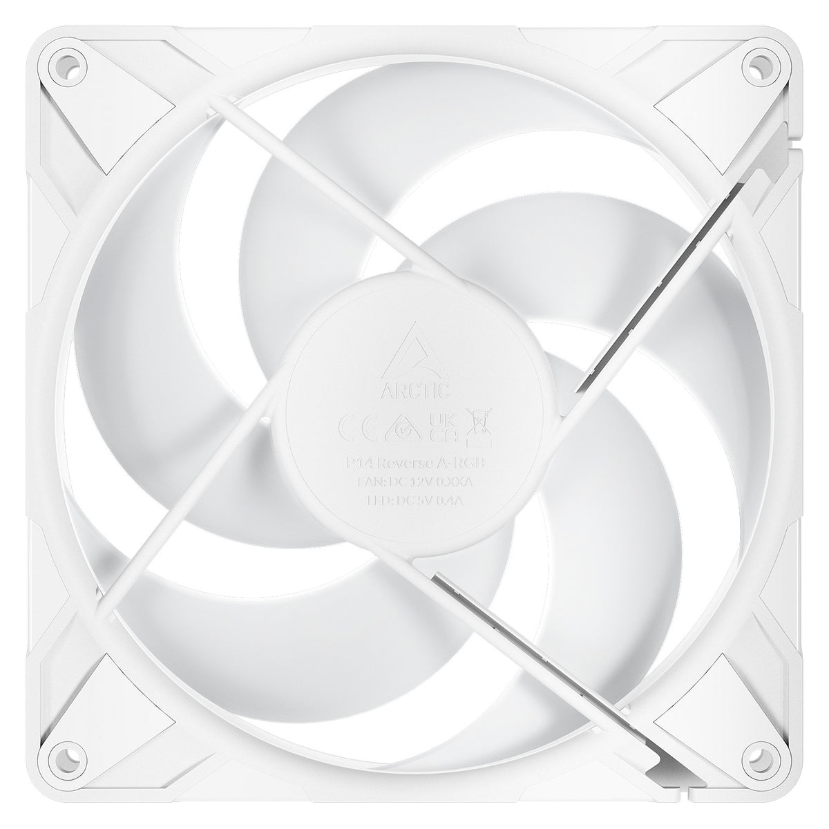ARCTIC P14 Pro Reverse PWM Lüfter A-RGB 3 Pack White