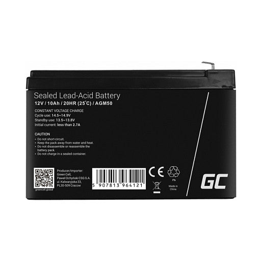 Green Cell Ersatzbatterie AGM50 12V/10Ah AGM