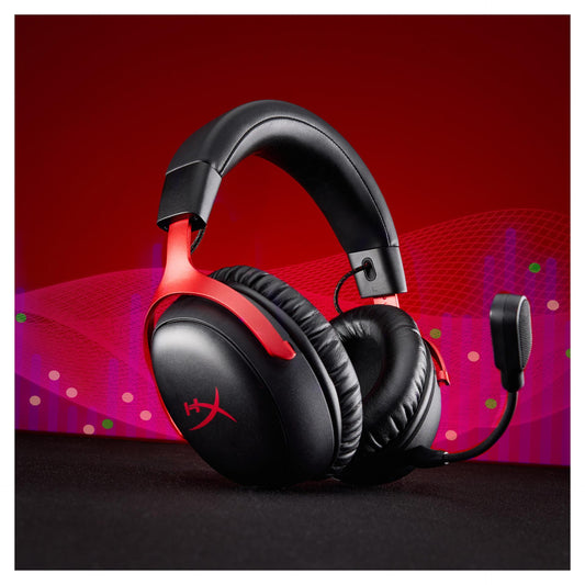 HyperX Headset A59Z0AA / Cloud III S Wireless Rot auf Schwarz