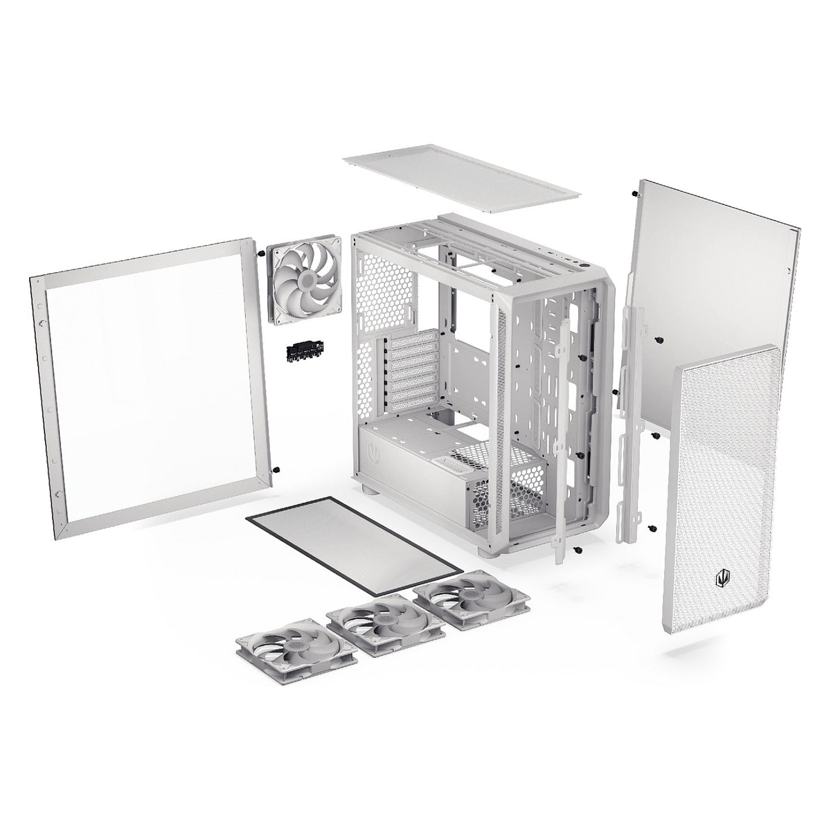 ENDORFY Arx 700 ARGB White Tempered Glass