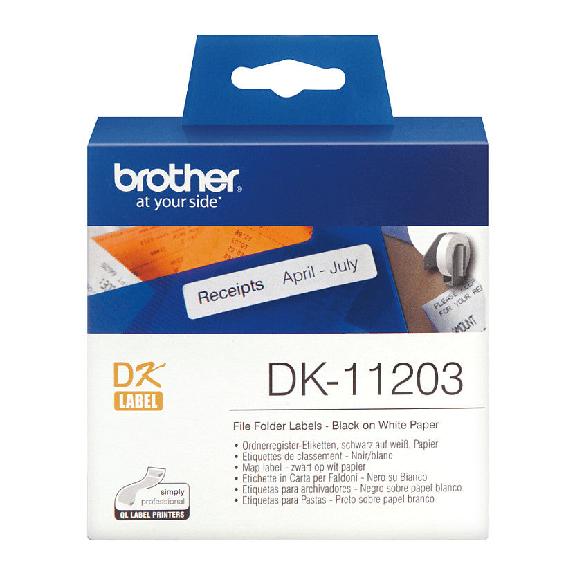 BROTHER DK11203 Ordnerregister Etik