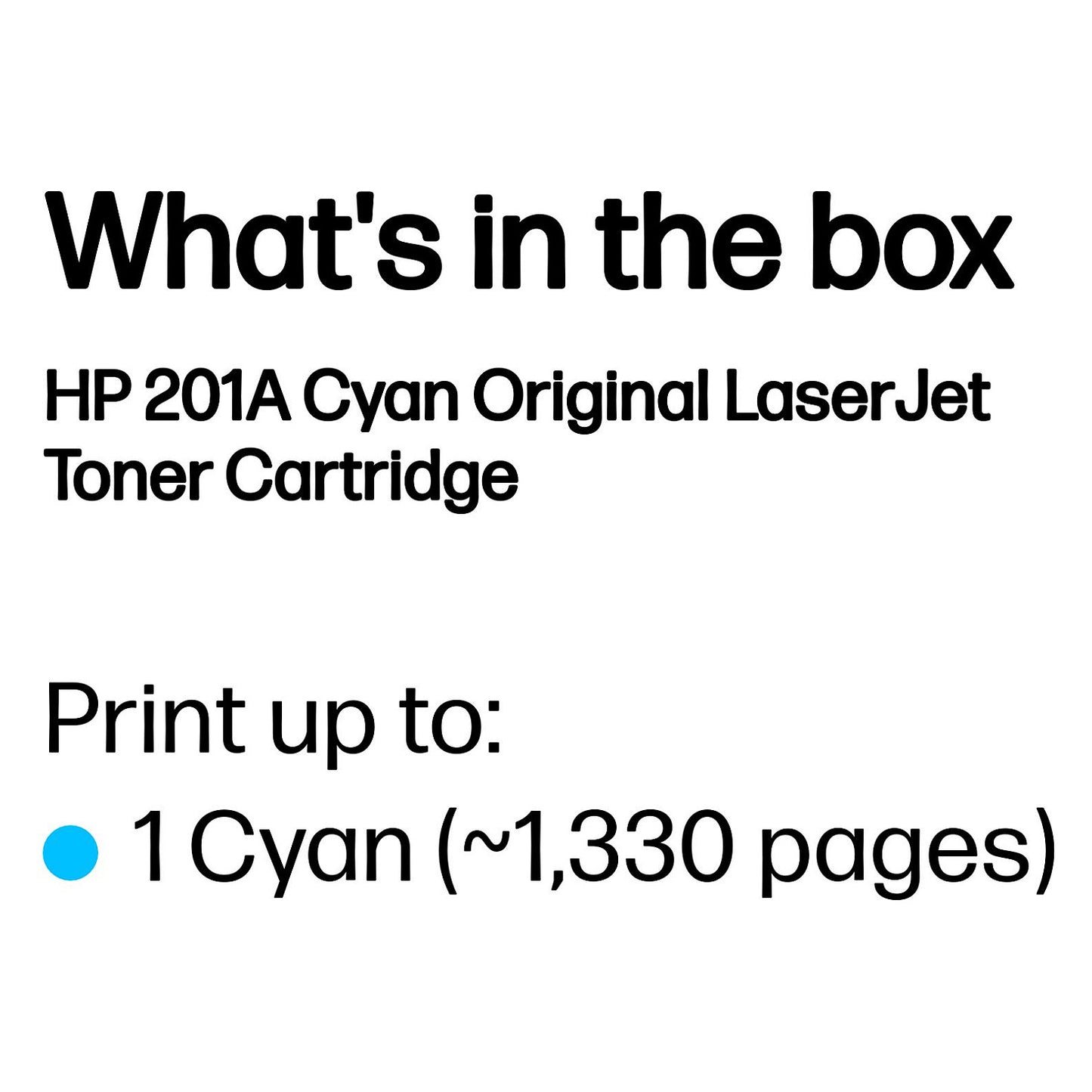 HP Toner 201A CF401A Cyan bis zu 1.330 Seiten ISO/IEC 19798