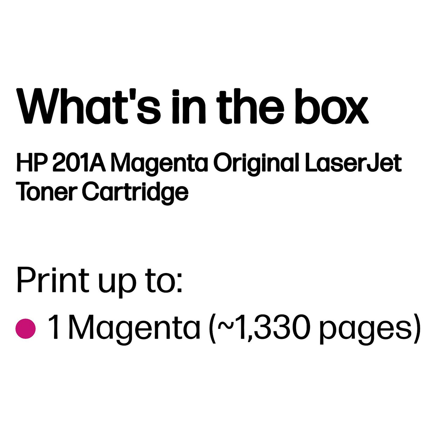 HP Toner 201A CF403A Magenta bis zu 1.330 Seiten ISO/IEC 19798