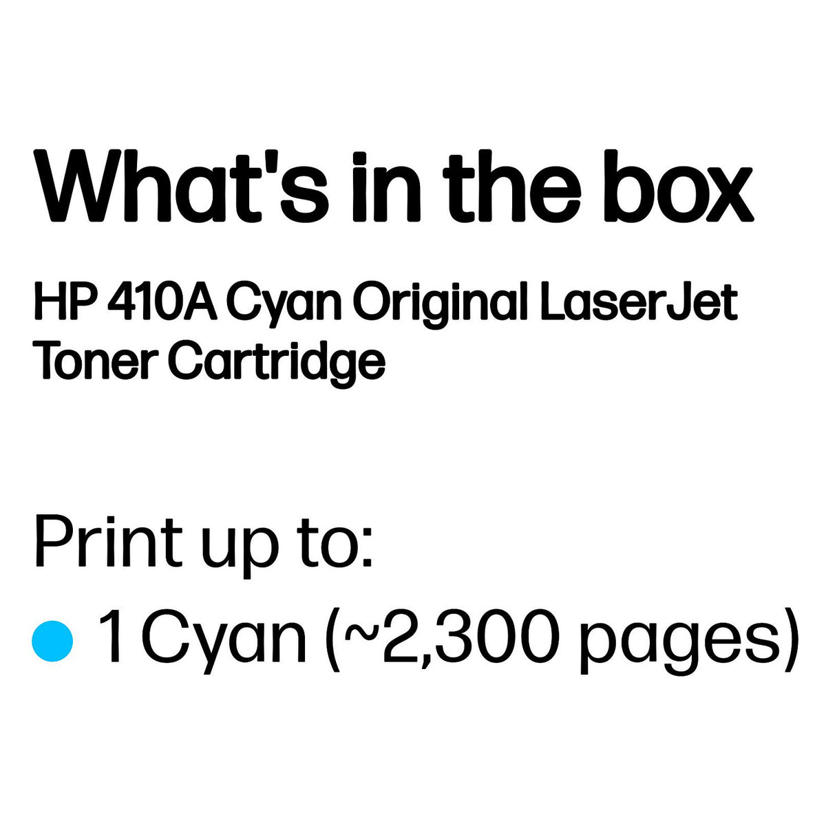 HP Toner 410A CF411A Cyan