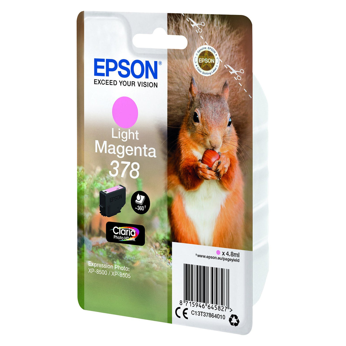 Epson Tinte 378 C13T37864010 Hellmagenta bis zu 360 Seiten