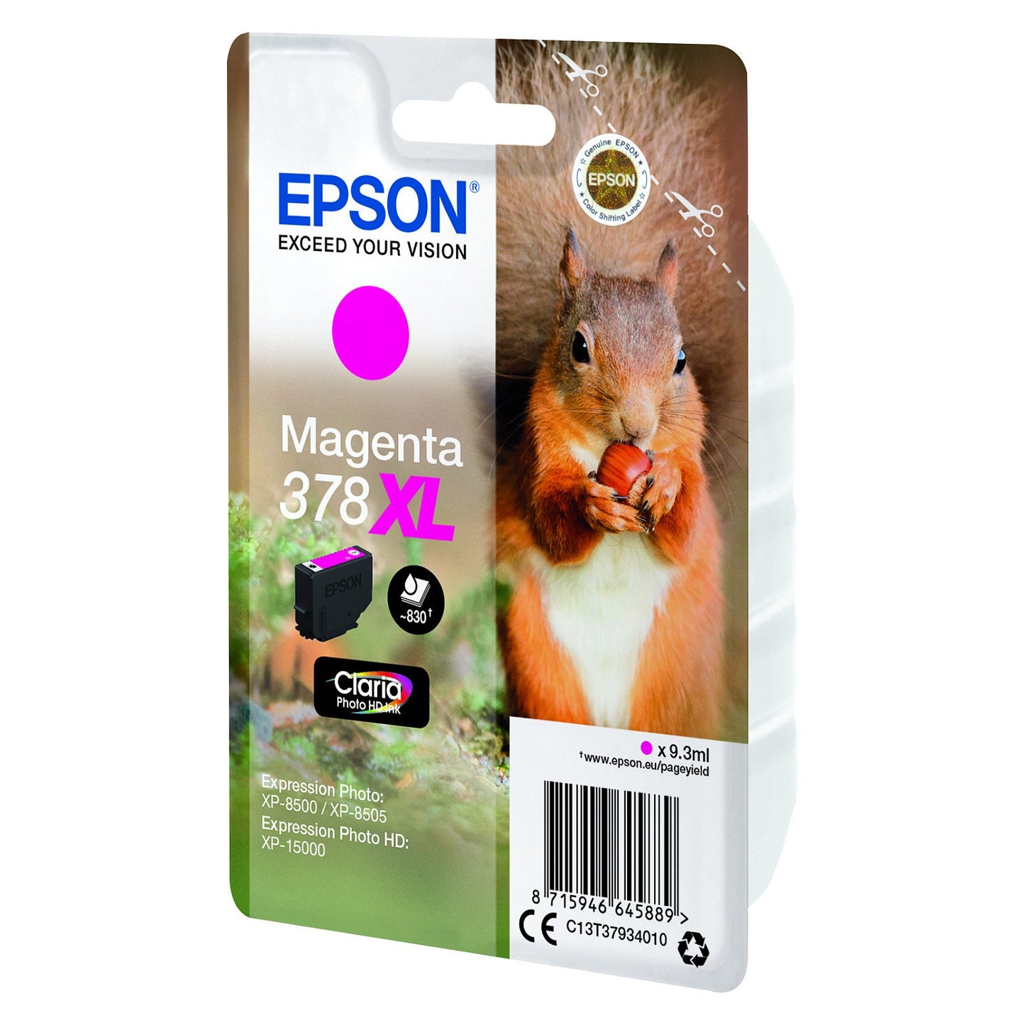 Epson Tinte 378XL C13T37934010 Magenta bis zu 830 Seiten