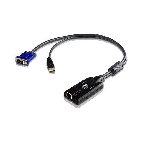KVM Modules & Accessories USB - VGA to Cat5e/6 KVM Adapter Cable (CPU Module), with Virtual Media Support ATEN