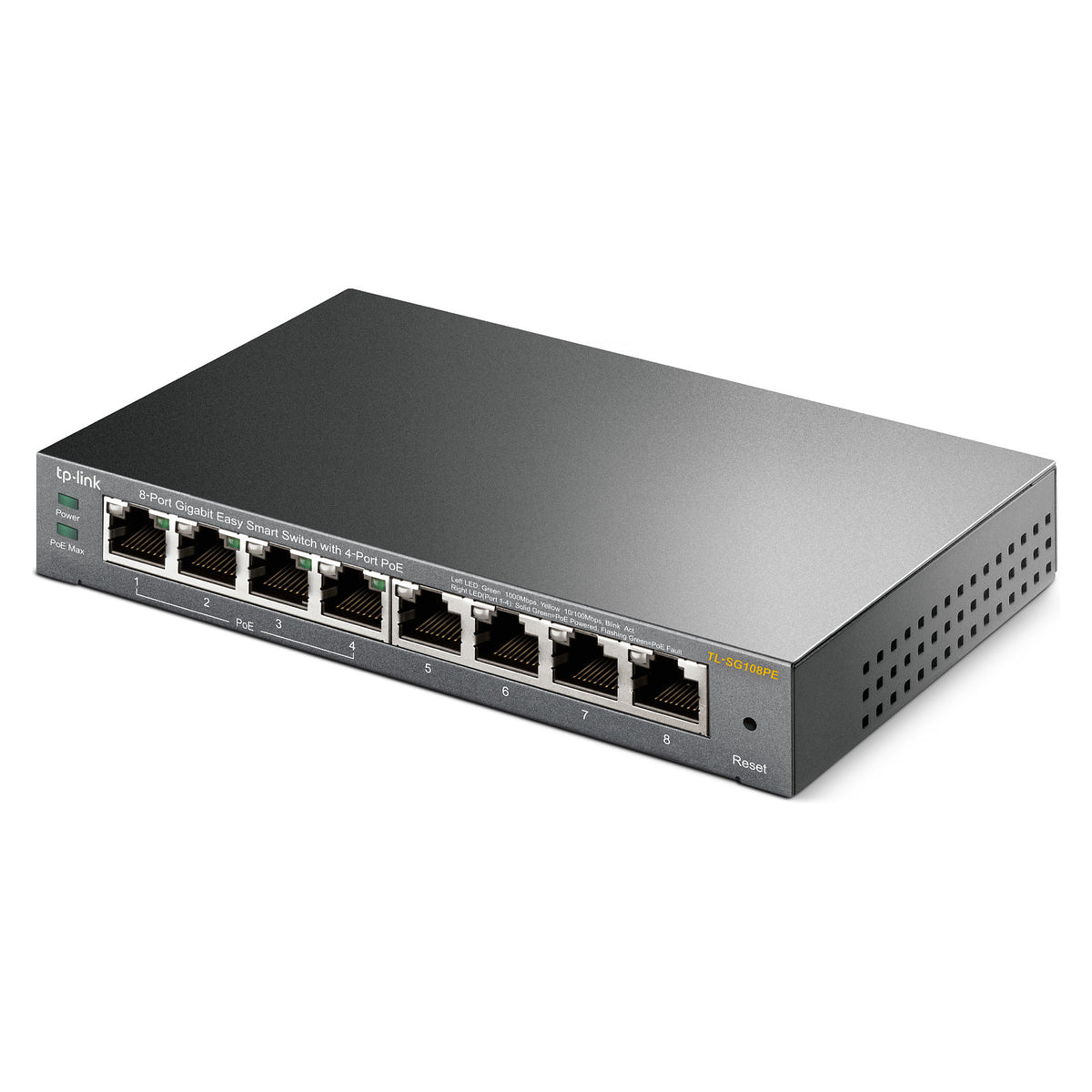 8P TP-LINK TL-SG108PE Metall 4x POE