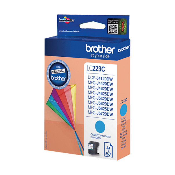Brother Tinte LC-223C Cyan bis zu 550 Seiten nach ISO/IEC 24711