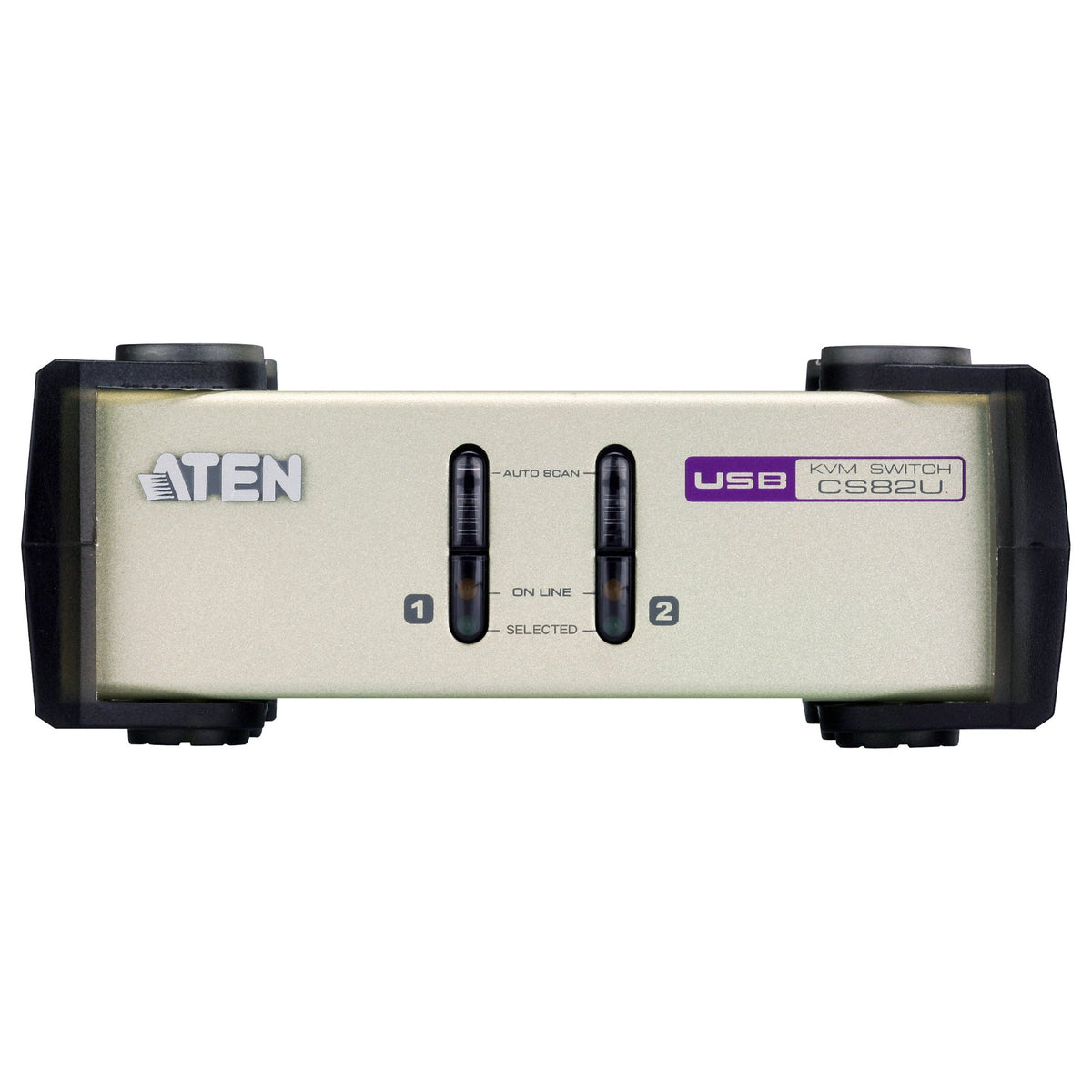 KVM Desktop Switch 2-Port USB - PS/2 VGA KVM Switch (KVM Cables included) ATEN