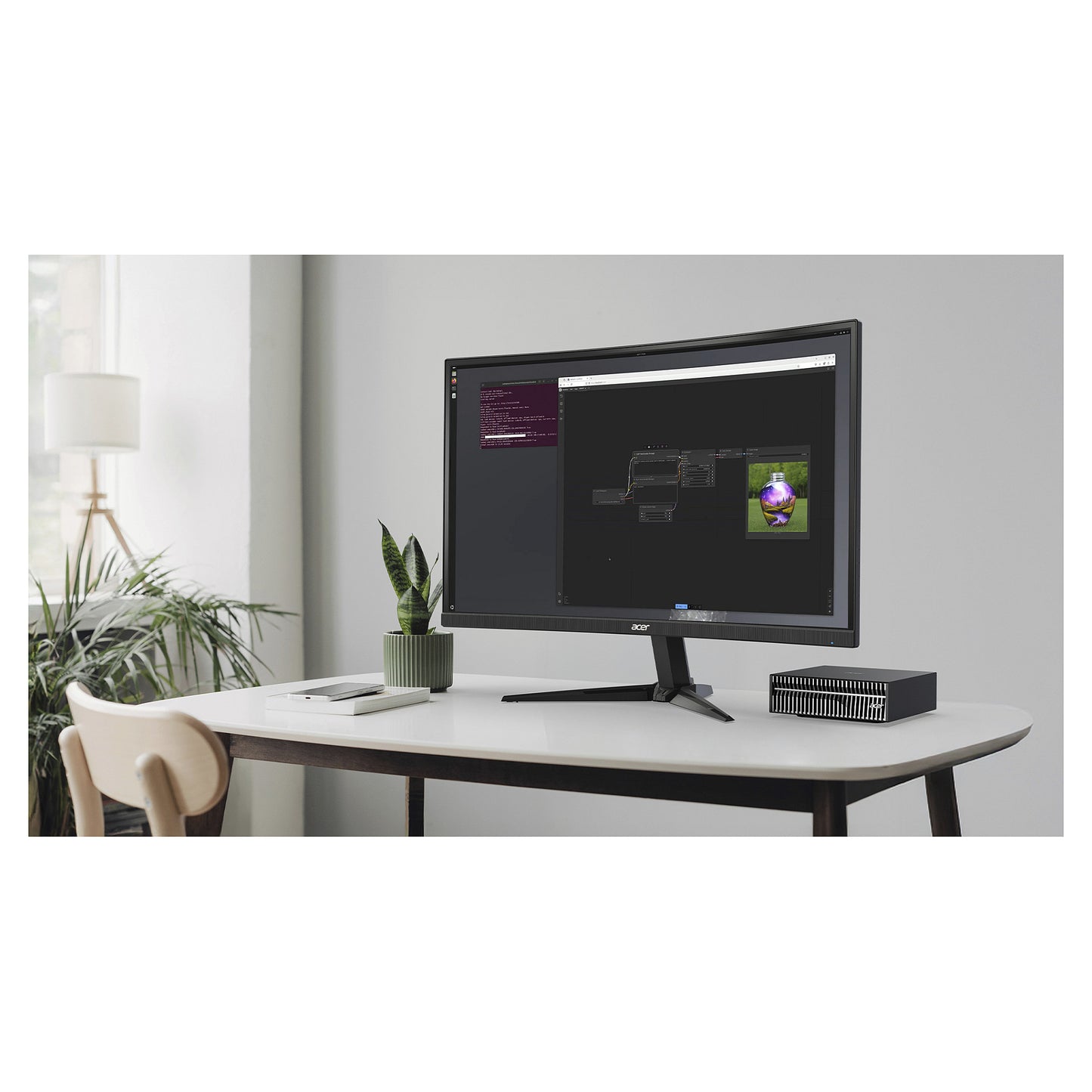 Acer Veriton VGN100 AI Mini Workstation Supercomputer GB10 Blackwell Tensor Core 128GB/4TB SSD NVIDIA DGX