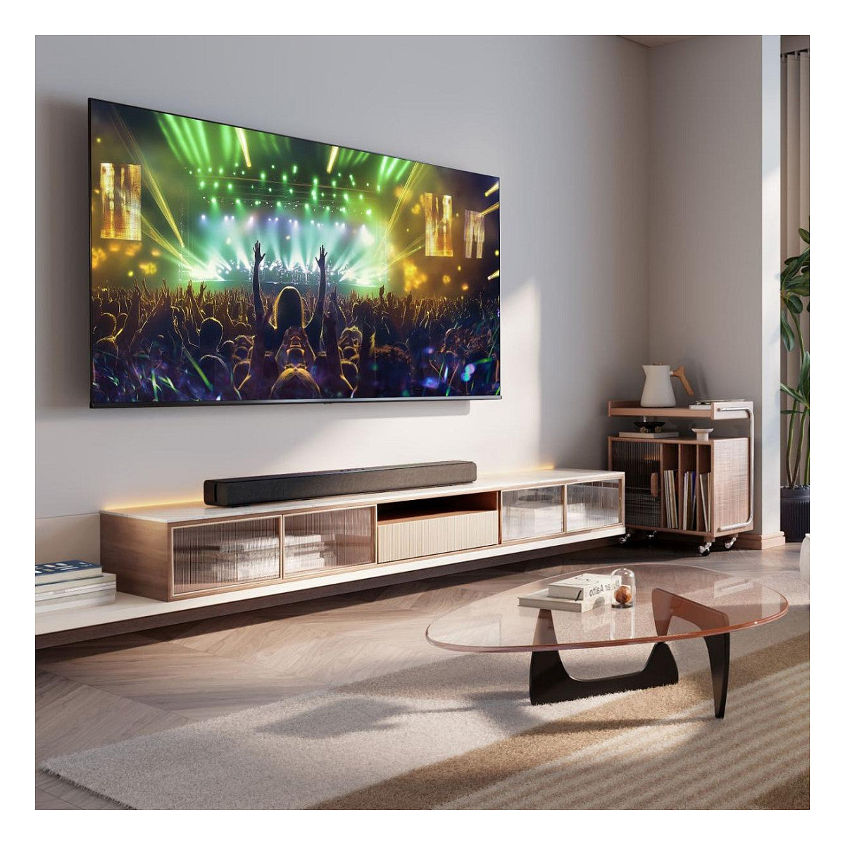 Hisense HS1000 Soundbar (schwarz, Bluetooth, HDMI, USB, AUX, Optisch)