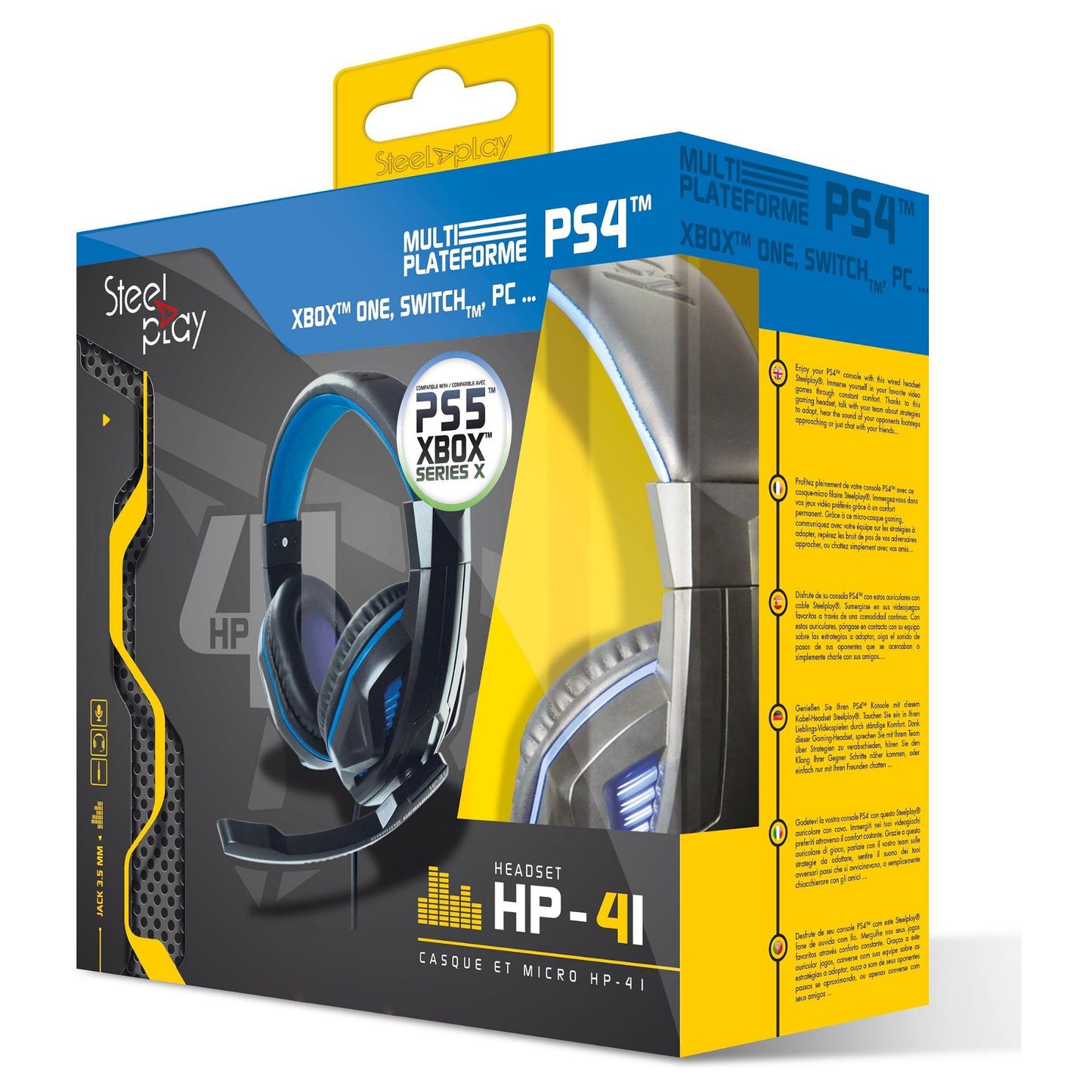 LEXIP X STEELPLAY Wired Headset HP41 Black PS4