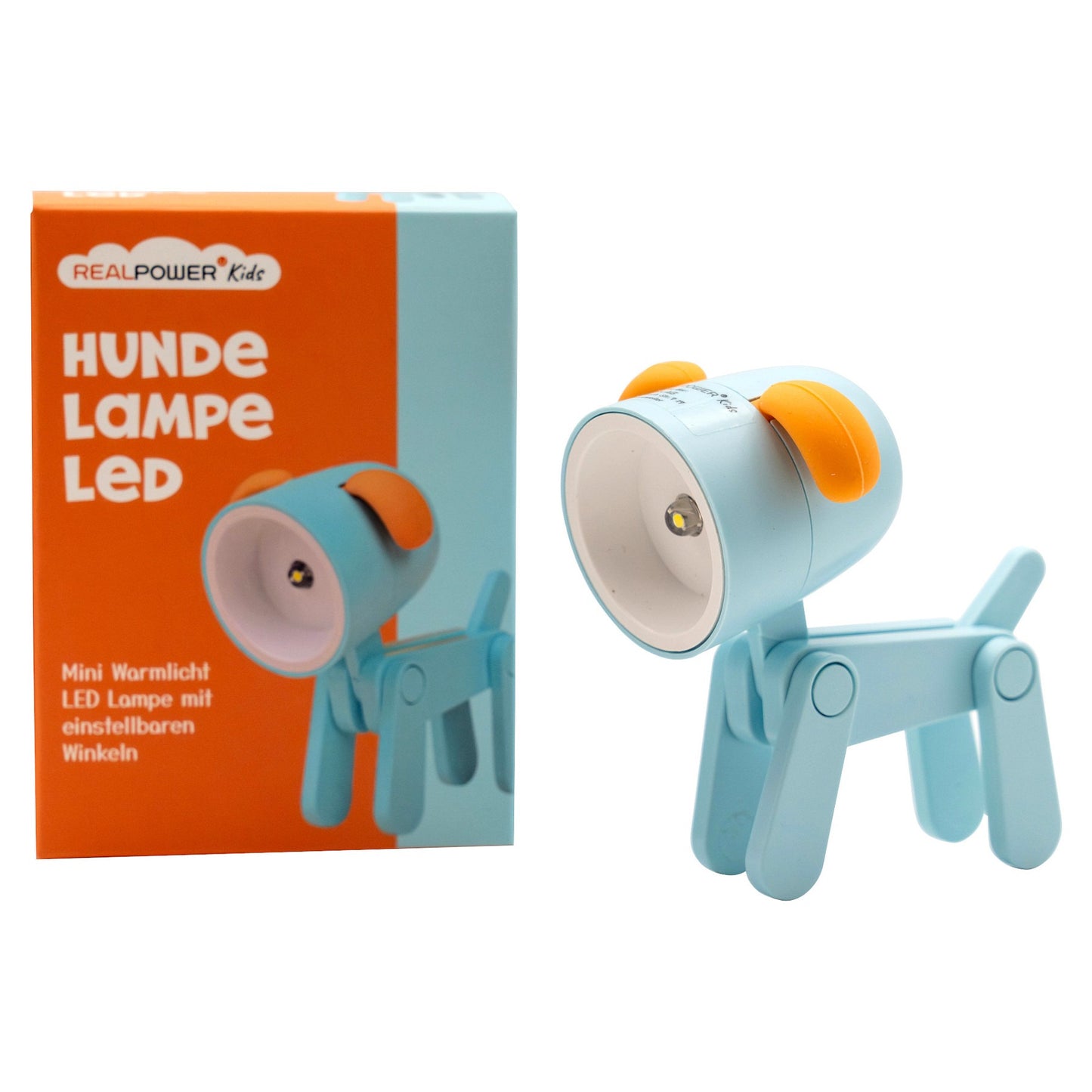 RealPower LED-Tier Taschenlampe Blue Dog