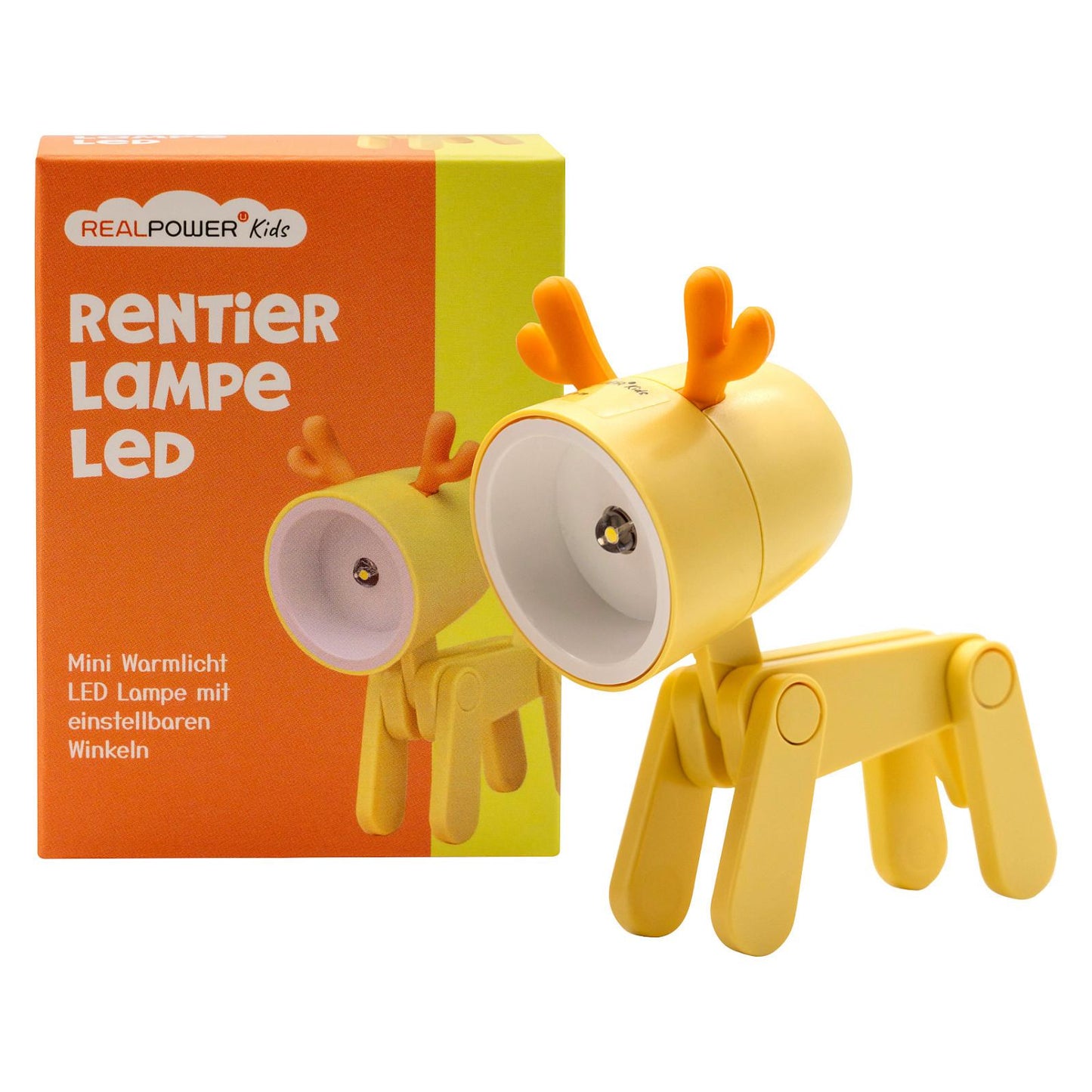 RealPower LED-Tier Taschenlampe Yellow deer